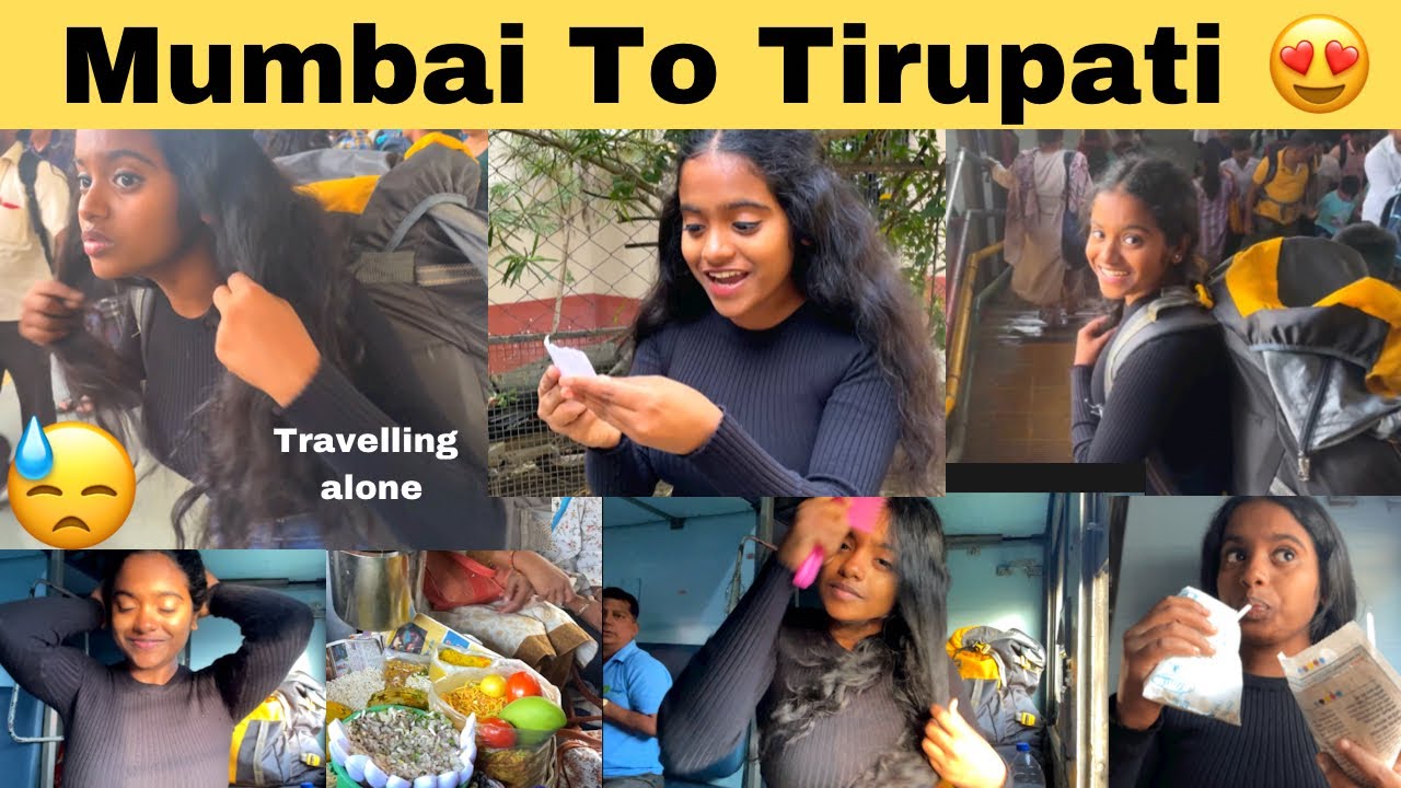 Mumbai to Tirupati Travelling Alone😍 Rakshita tulu talks #rakshita #tulupaterga #tirupati #tulu