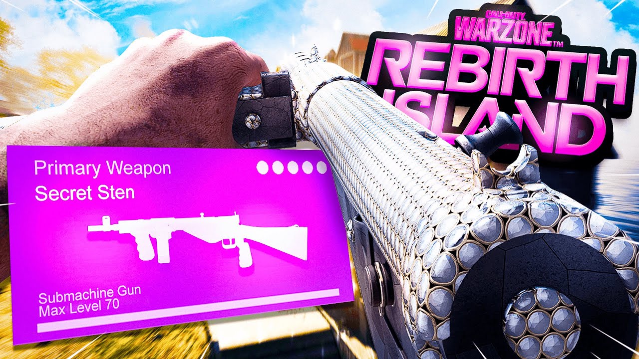 the FASTEST STEN CLASS on REBIRTH ISLAND🔥! (Vanguard Warzone)