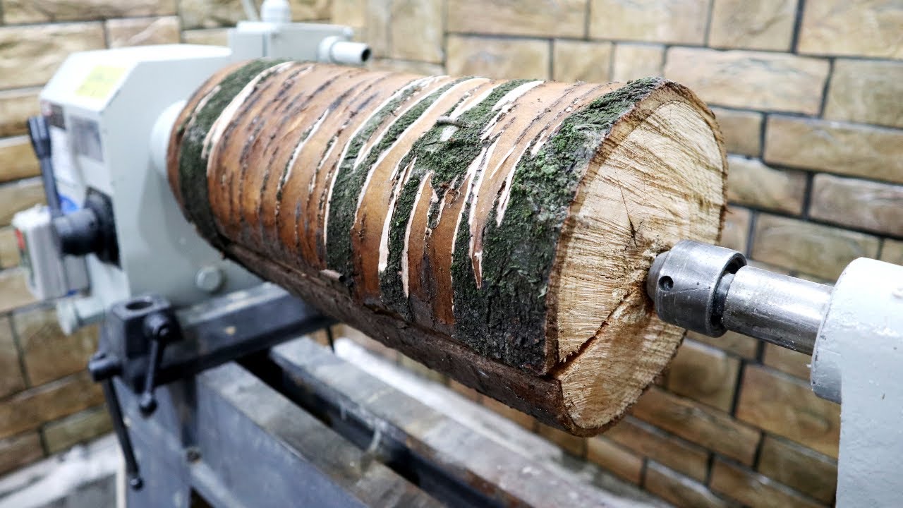 Wood turning -  А cherry log .. Ваза из Вишни !