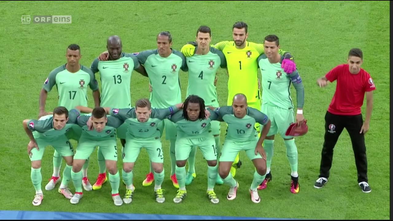 Ronaldo takes selfie with a fan - Portugal vs Wales - Euro 2016