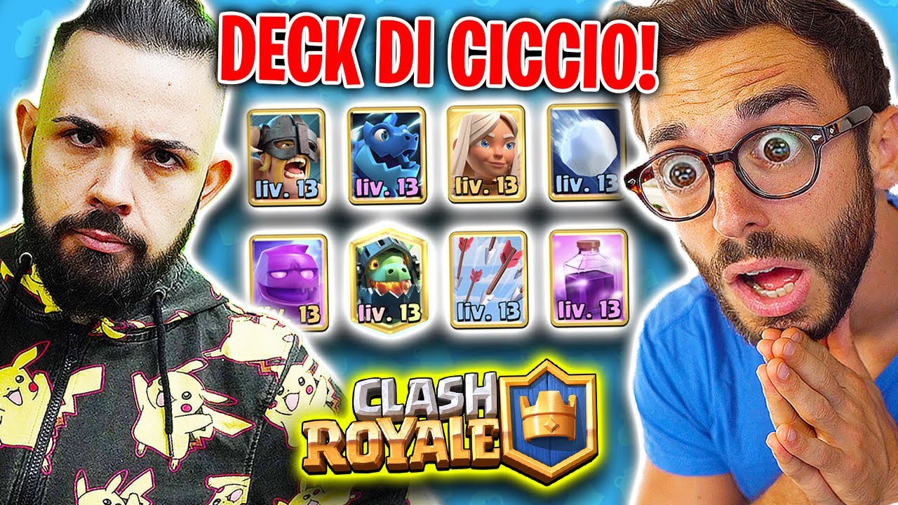 USO IL DECK DI CICCIO...CONTRO CICCIO!! Clash Royale w/Cicciogamer89