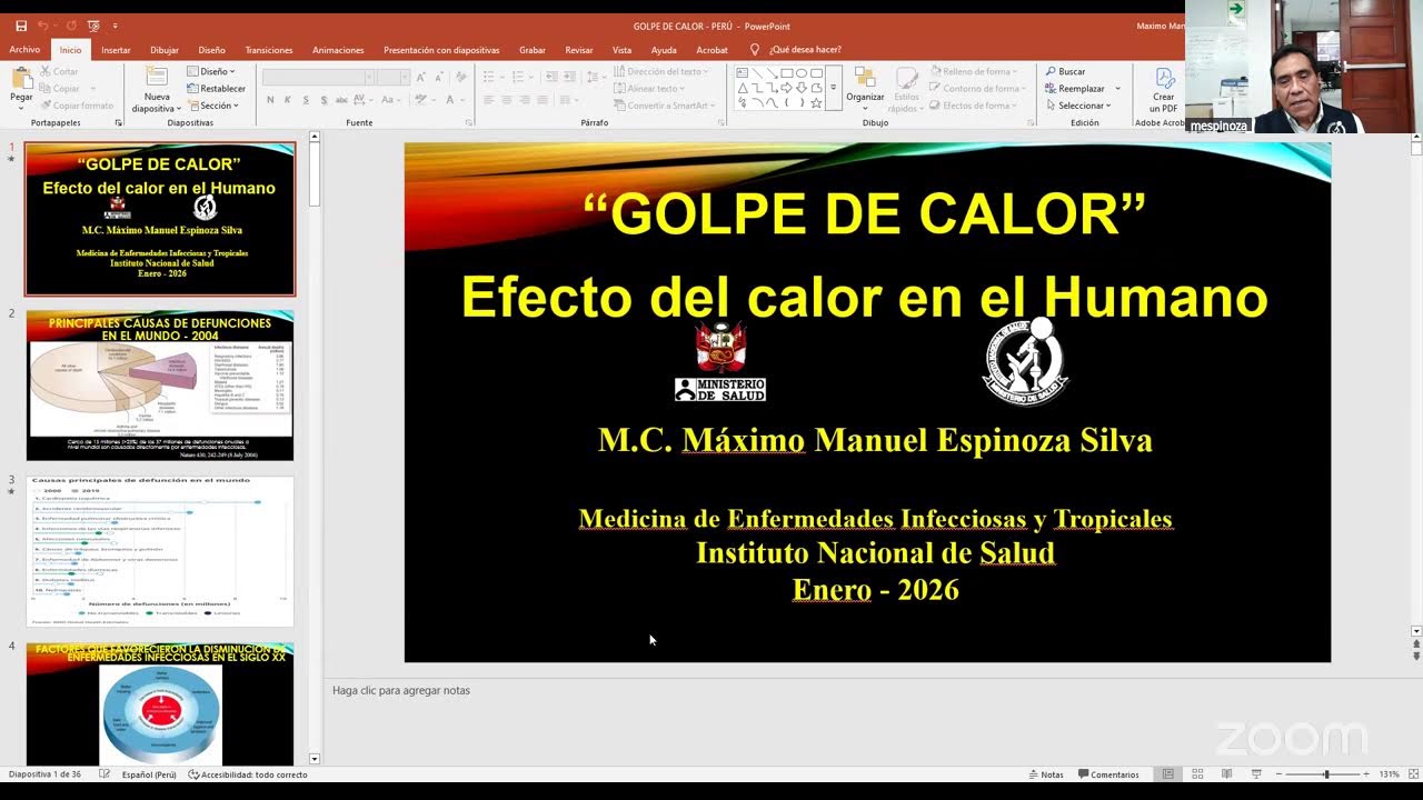 GOLPE DE CALOR Y SHOCK TÉRMICO