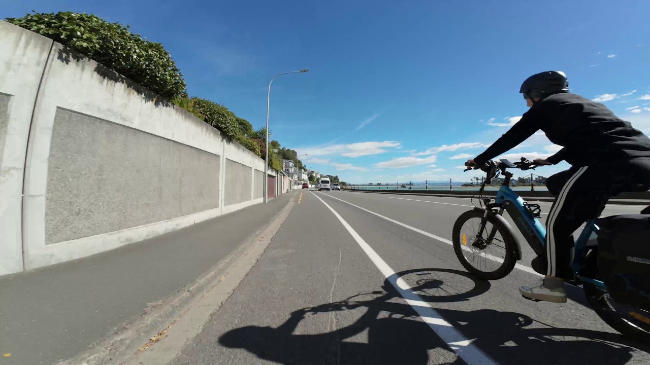 Ride : Chicken Run from Nelson Town along Rocks Road to Tahunanui New Zealand 4K