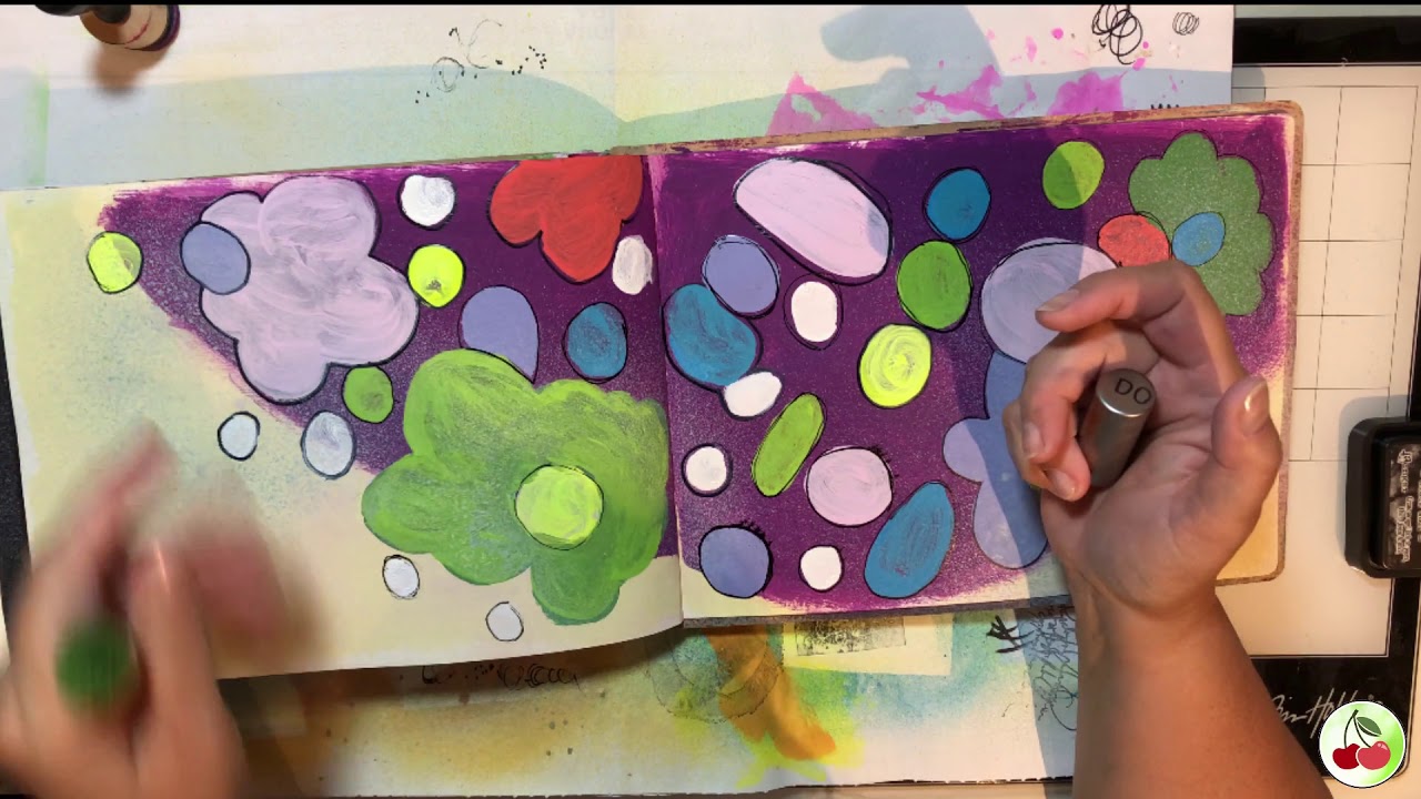Creating An Art Journal Page Using Paper Artsy Fresco Finish Chalk Paint