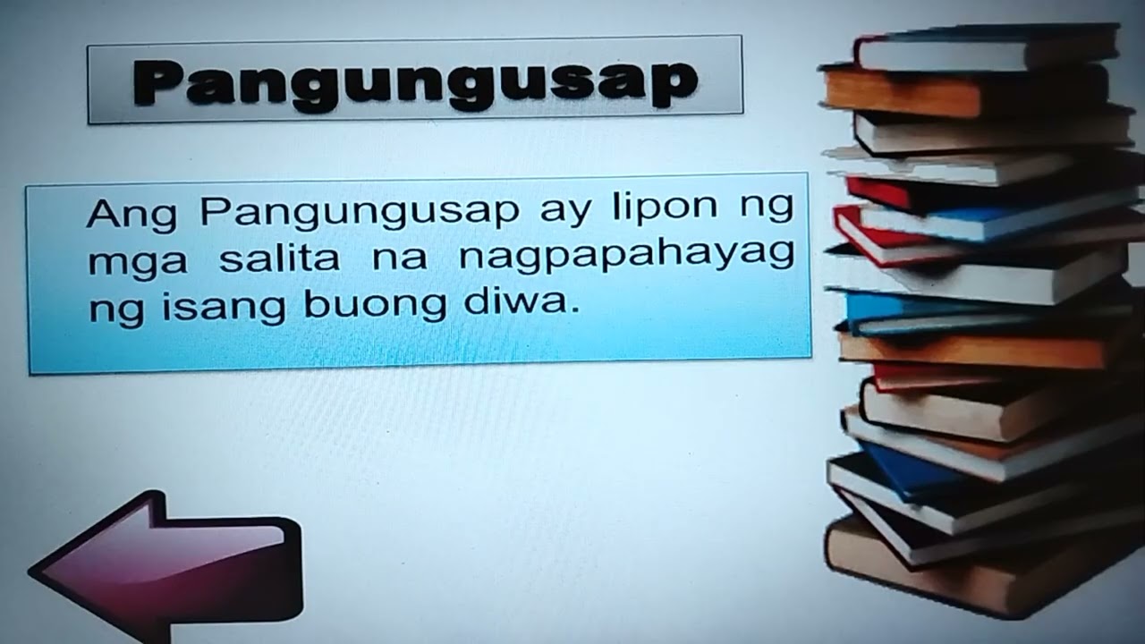 BAHAGI, AYOS, KAYARIAN NG PANGUNGUSAP