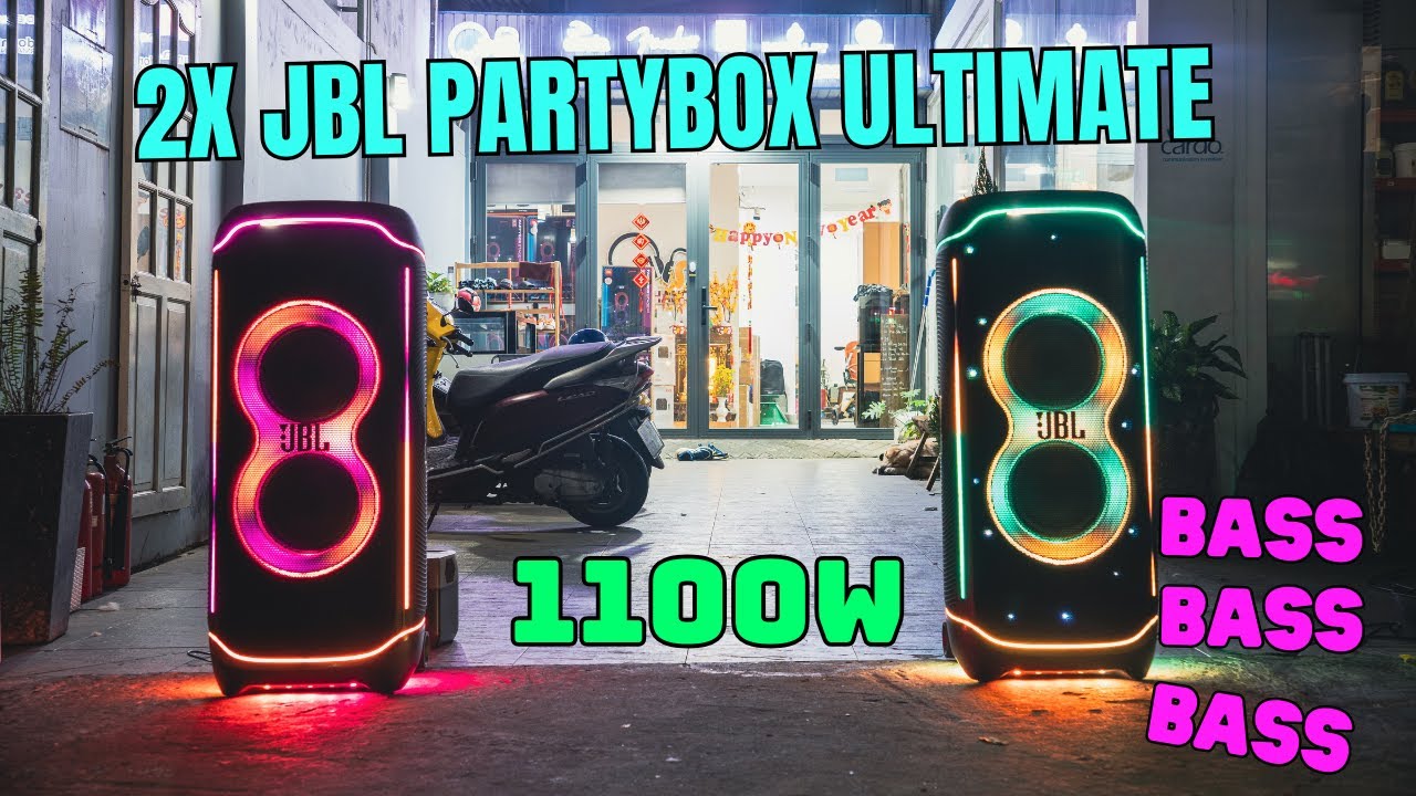 Đ&oacute;n tết c&ugrave;ng với cặp loa JBL PARTYBOX ULTIMATE 1100W Bass Căng qu&aacute;