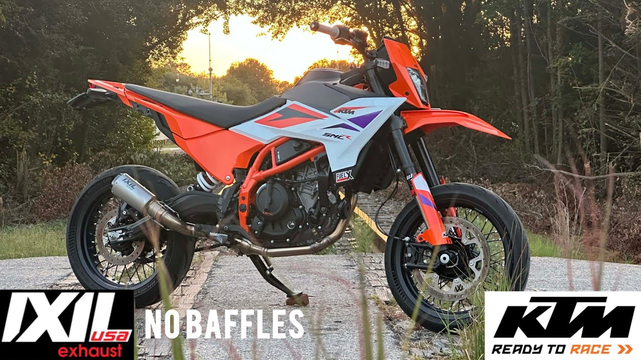 Снятие выхлопной трубы KTM 390 SMC R IXIL — Мы гоняем на картингах в час пик