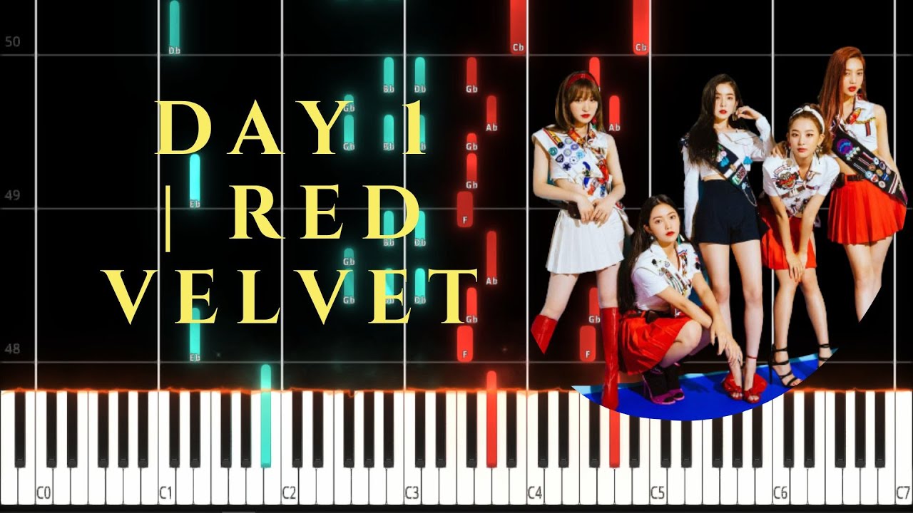 Day 1 | Red Velvet PIANO TUTORIAL (Sheet in the description)#redvelvet