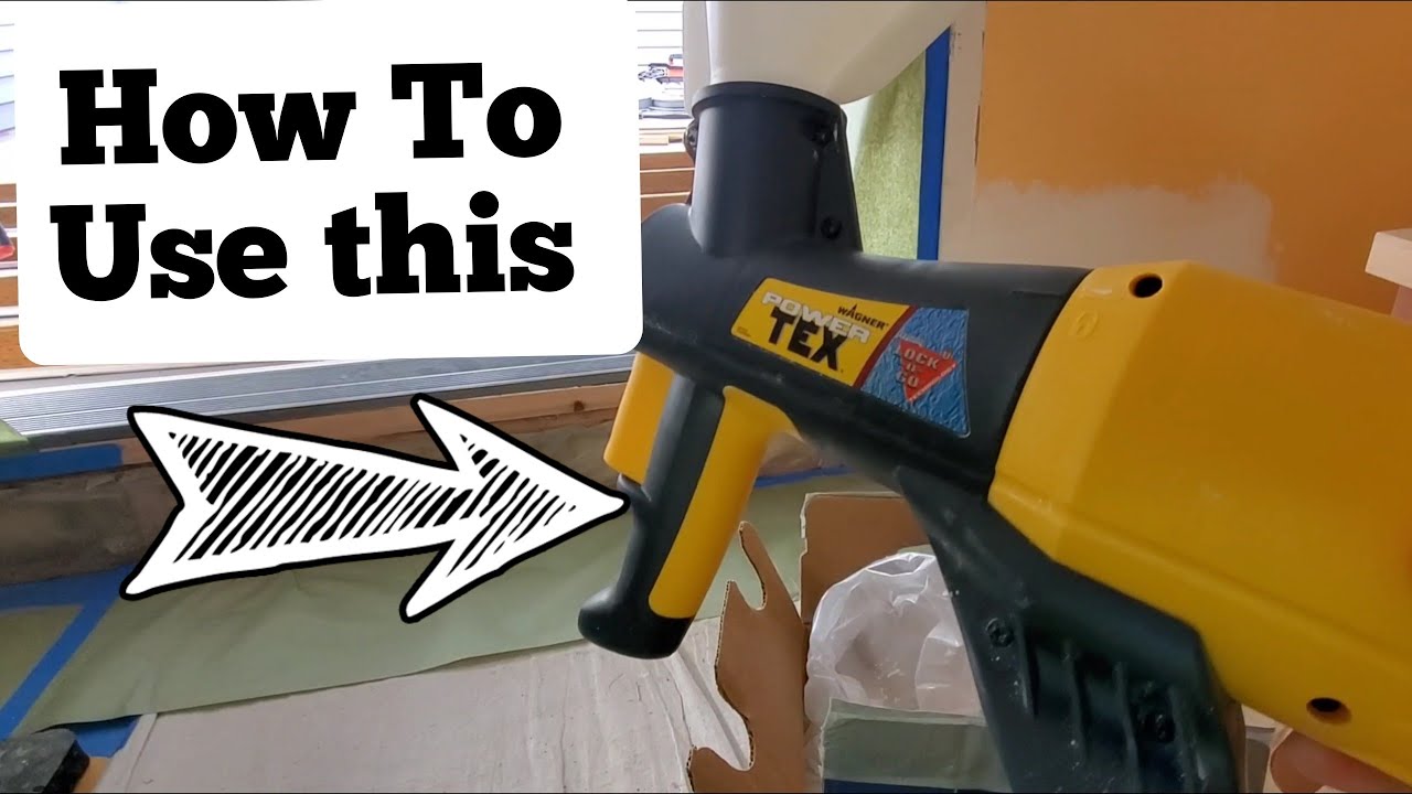 Как использовать текстурный распылитель Wagner power tex spraytech и как разбавить текстуру стены.