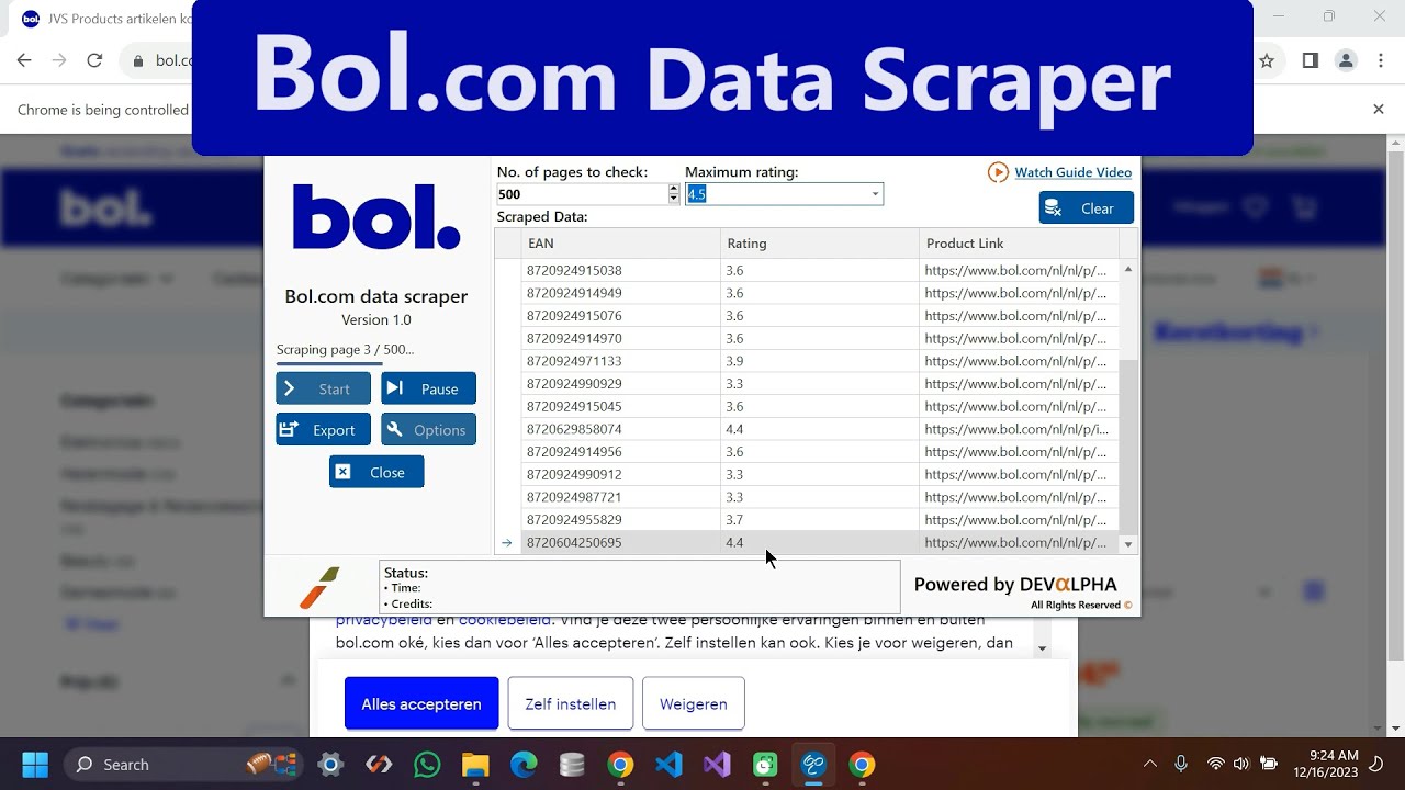 Bol.com Data Scraper v1.0 | Extract EANs, Prices, Images & Boost Sales!