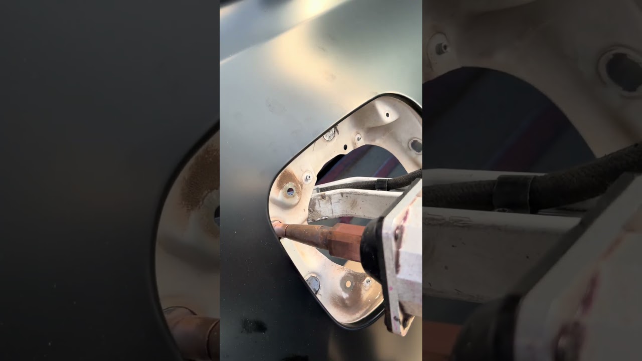 Revo Fuel Filler Pocket Spot Welding Repair #carrepair #ซ่อมรถ