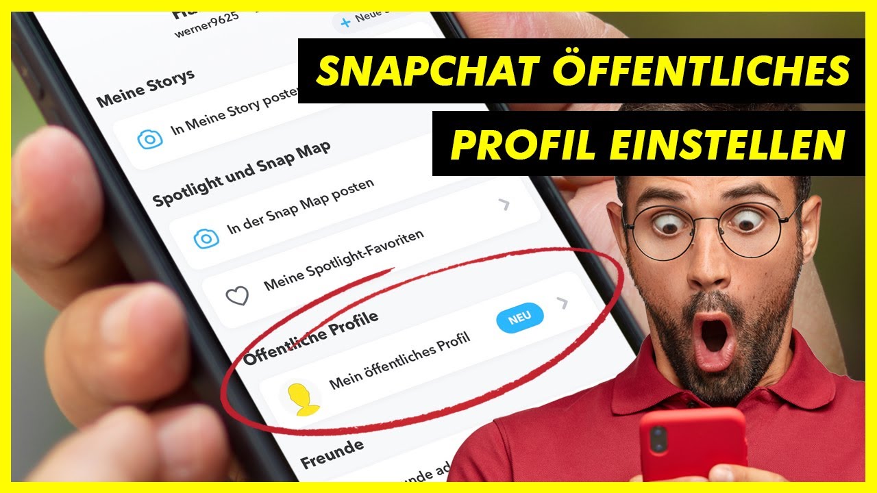 Snapchat &Ouml;ffentliches Profil einstellen Deutsch - So geht&acute;s richtig in 2021 ✅