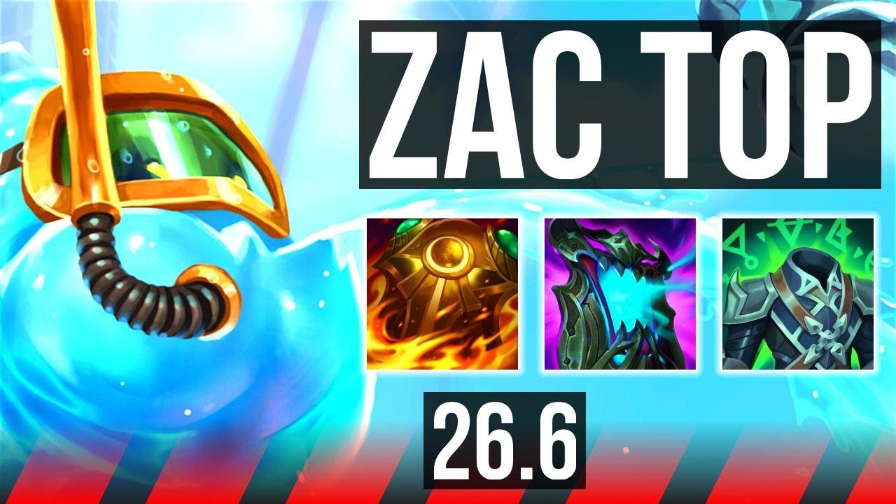 ZAC vs ZAAHEN (TOP) | 35K damage, Good KDA: 8/1/7 | EUNE Master | 26.6