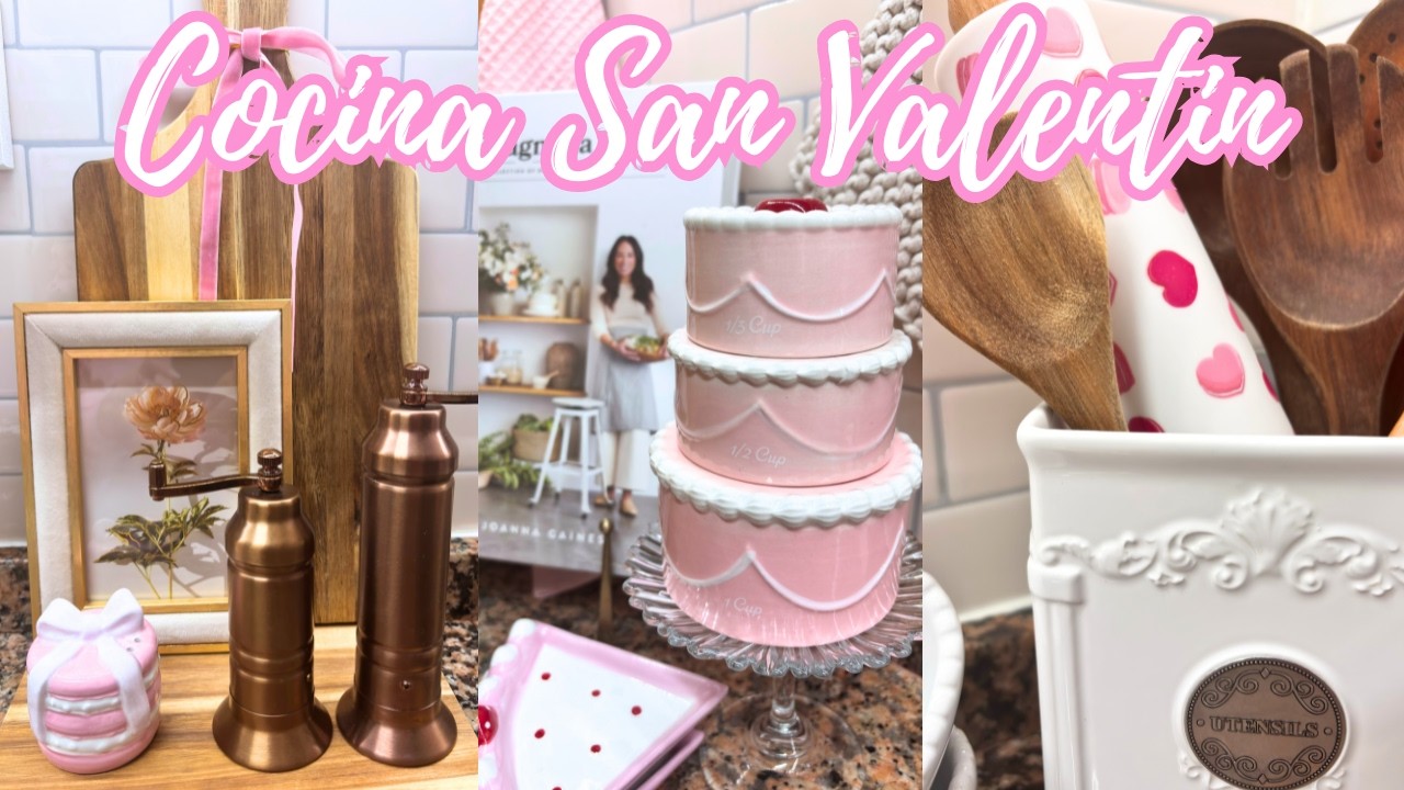Decorando mi Cocina para San Valentín 💗 | Cozy & Romántica