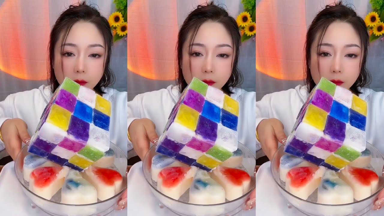 ASMR THIN ICE EATING MUKBANG