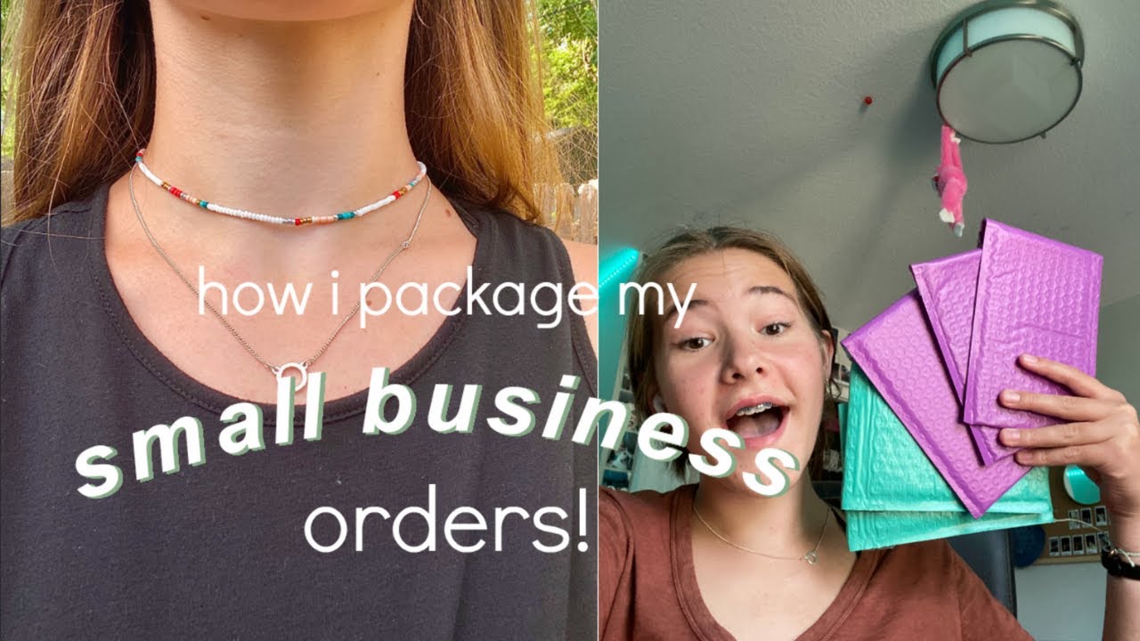 how i package my small business orders!!