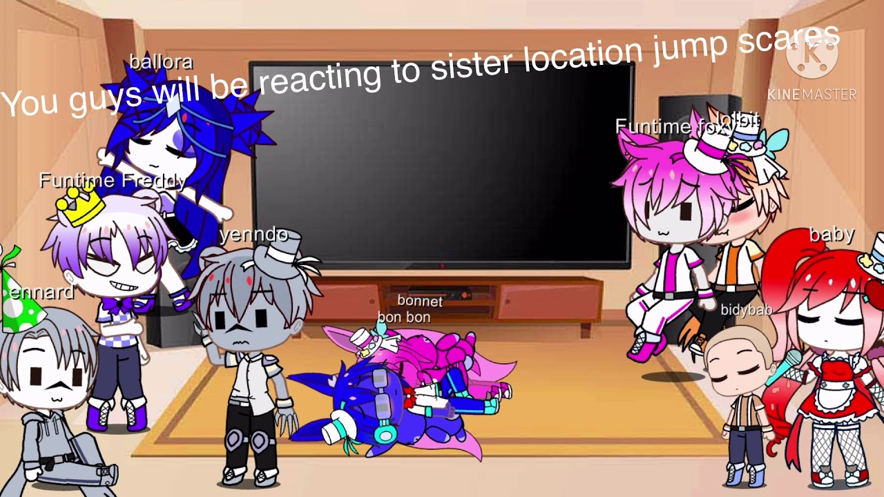 Sister location Reacts to Counter  jump scares