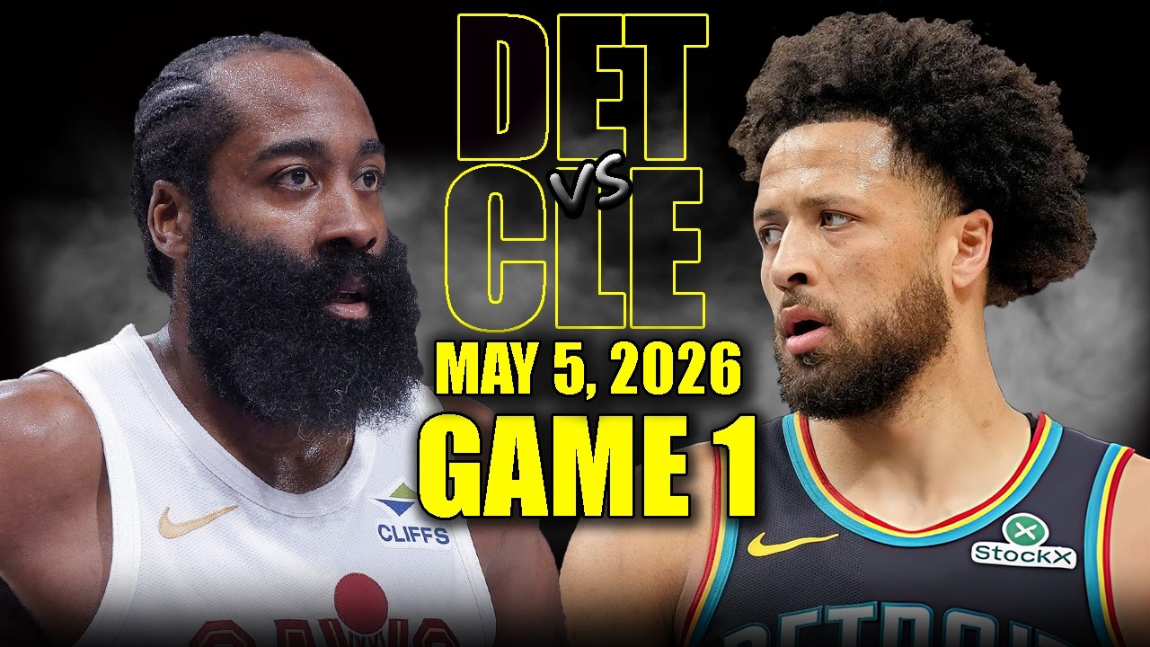 Detroit Pistons vs Cleveland Cavaliers Full Game 1 Highlights - May 5, 2026 | NBA Playoffs