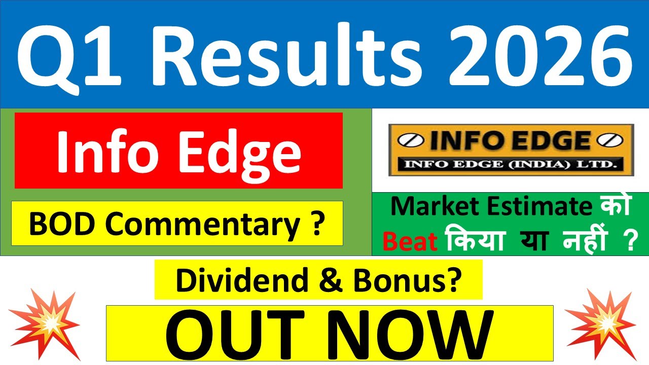 INFO EDGE Q1 results 2026 | NAUKRI results today | INFO EDGE Share News | NAUKRI Share latest news