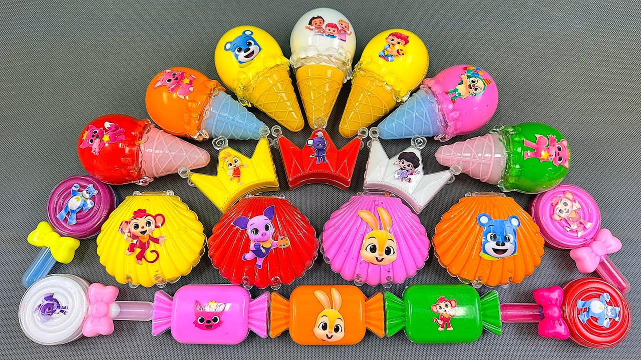 🎨 Pinkfong Slime Party! Mix Colors with Jeni & Hogi 🎶ASMR