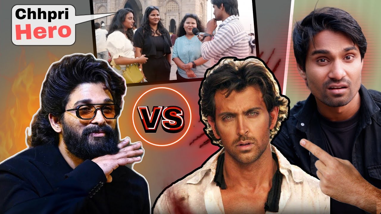 Hrithik Roshan VS Allu Arjun &ndash; Public Goes CRAZY 😱 | noor talkative 