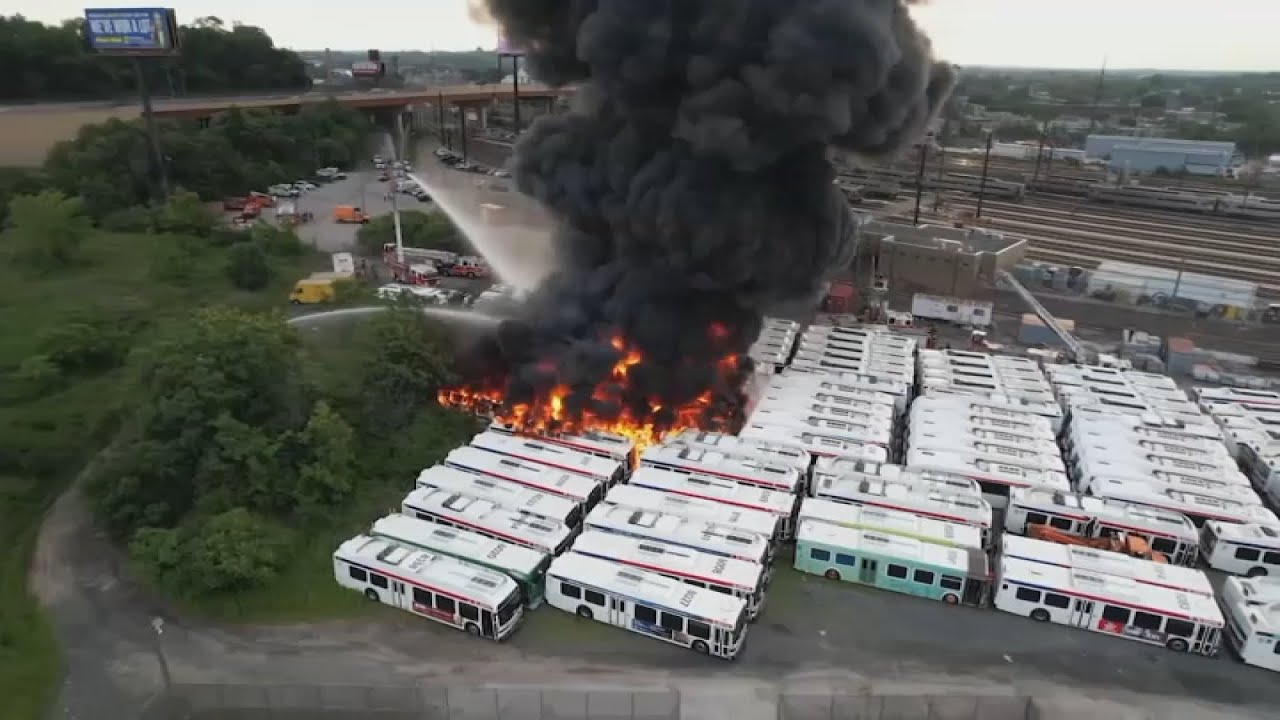 Officials give update on fire at SEPTA ‘bus graveyard'