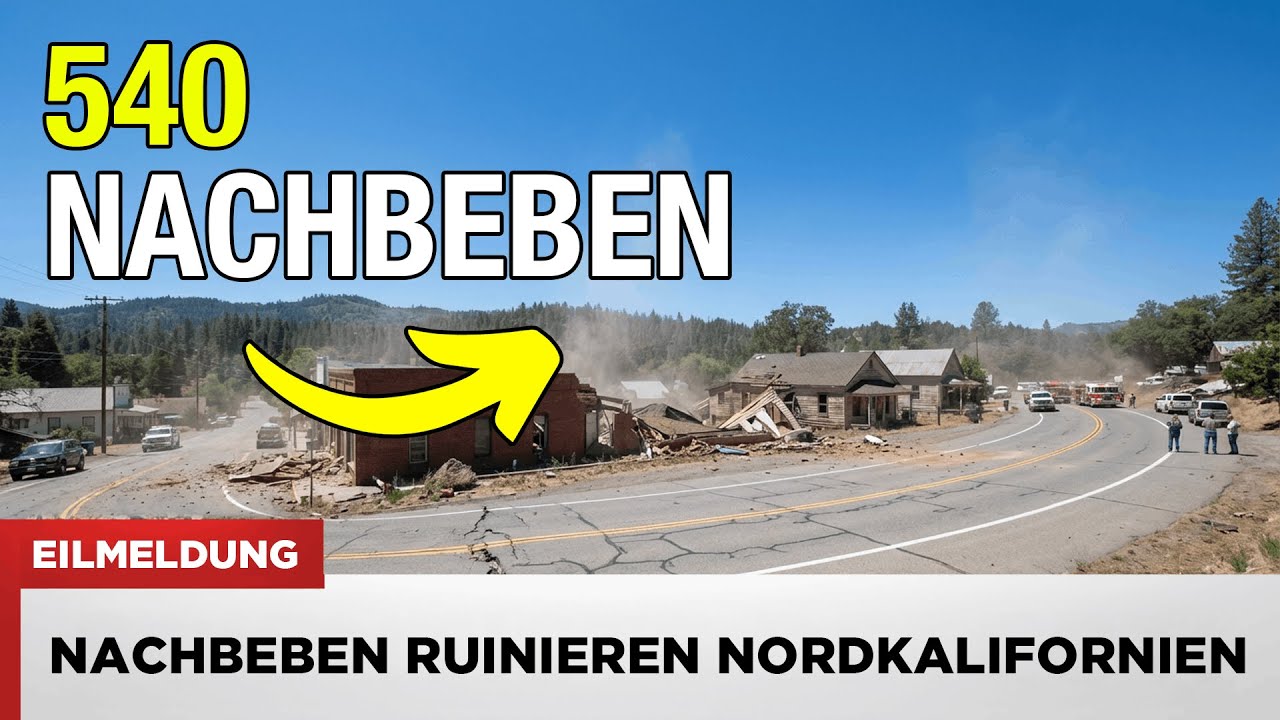 VOR 1 MINUTE: 540 Nachbeben erschüttern Nordkalifornien – Mendocino-Dreiecksverbindung erwacht