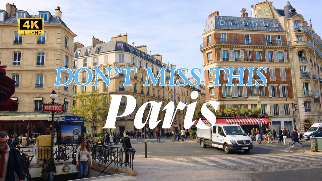 [4K] Paris Walking Tour 🇫🇷 Spring Sunshine | Luxembourg to Louvre | Hidden Gems & Local Streets
