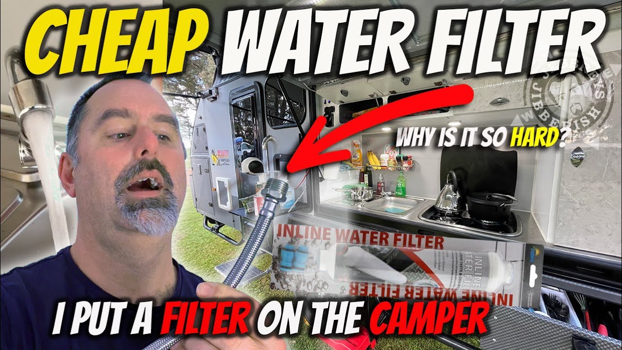 Installing a CHEAP Explore WATER FILTER to the EMU Xpedition HYBRID Camper/Caravan