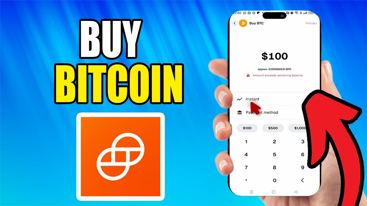 How To Buy Bitcoin In Gemini App | Use Gemini App To Buy Bitcoin