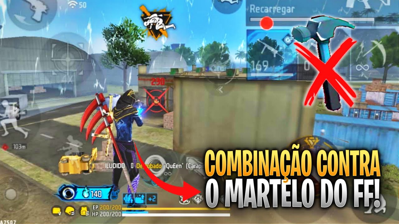 COMBINAÇÃO DE PERSONAGENS PARA ANULAR O MARTELO NO FREE FIRE