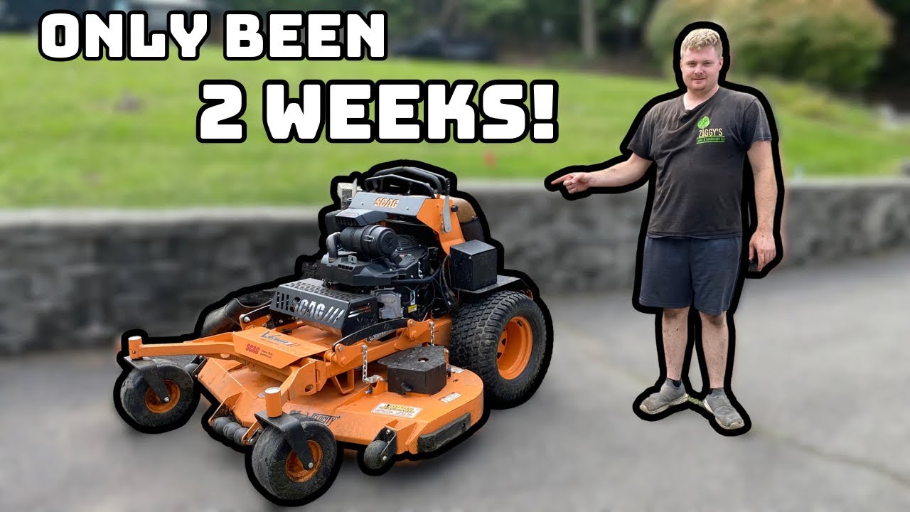 IT’s TIME For our 61” Scag V-Ride’s FIRST OIL CHANGE ALREADY?