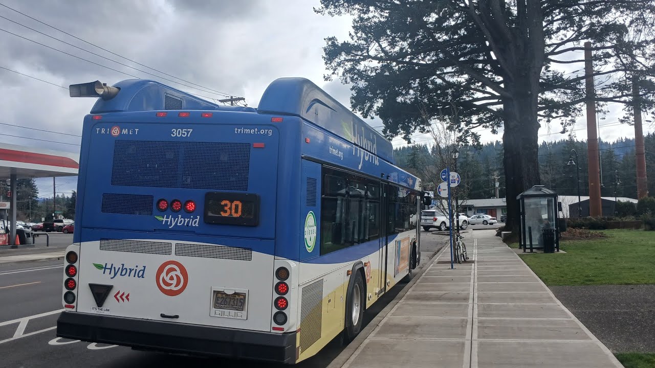 Offline Oddities | TriMet Line 30 Estacada with a Hybrid | 2015 Gillig BRT Hybrid 