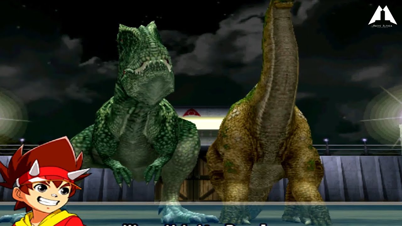 Carcharodontosaurus X Isisaurus Dinosaur King Arcade Game 恐竜キング D Team VS Alpha Fortress
