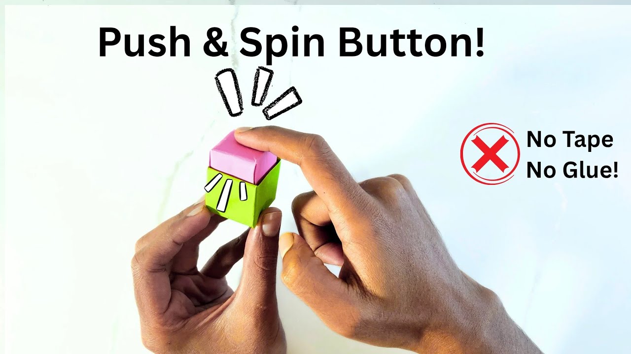 How to Make an Origami Button Toy | Easy Paper Button Tutorial