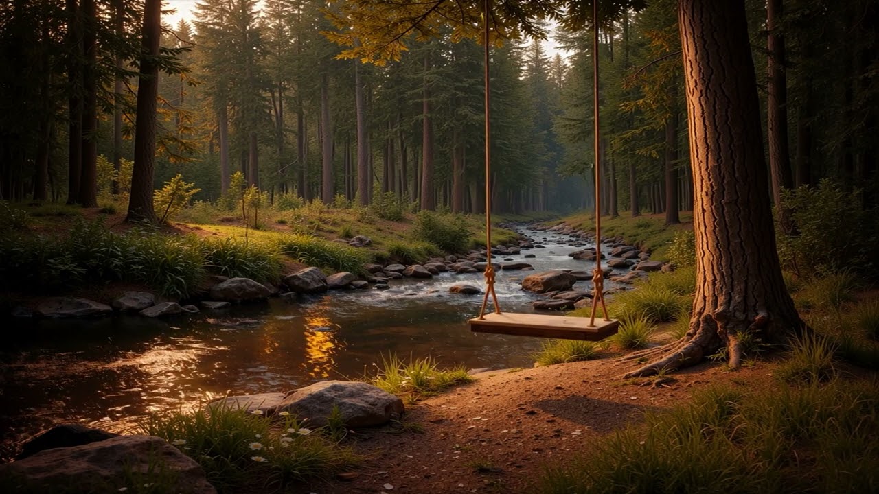 Peaceful Forest Stream 🌲💧 | 10 Hours of Flowing Water & Nature Sounds – Birds Y’all Live