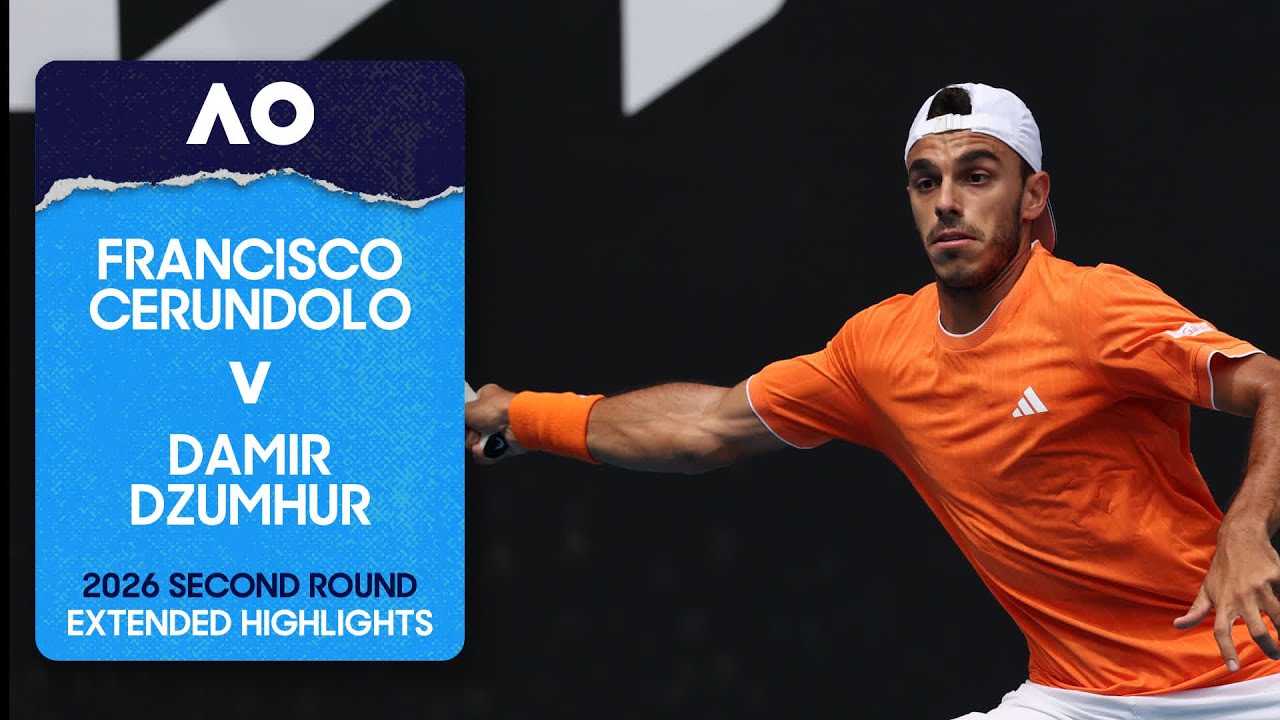 Francisco Cerundolo v Damir Dzumhur Extended Highlights | Australian Open 2026 Second Round
