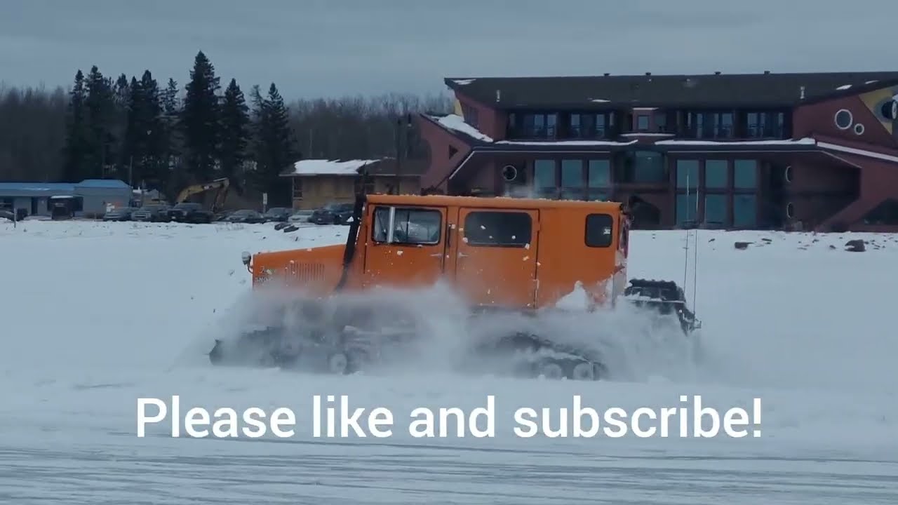 Tucker Snow Cat on frozen Lake Superior!