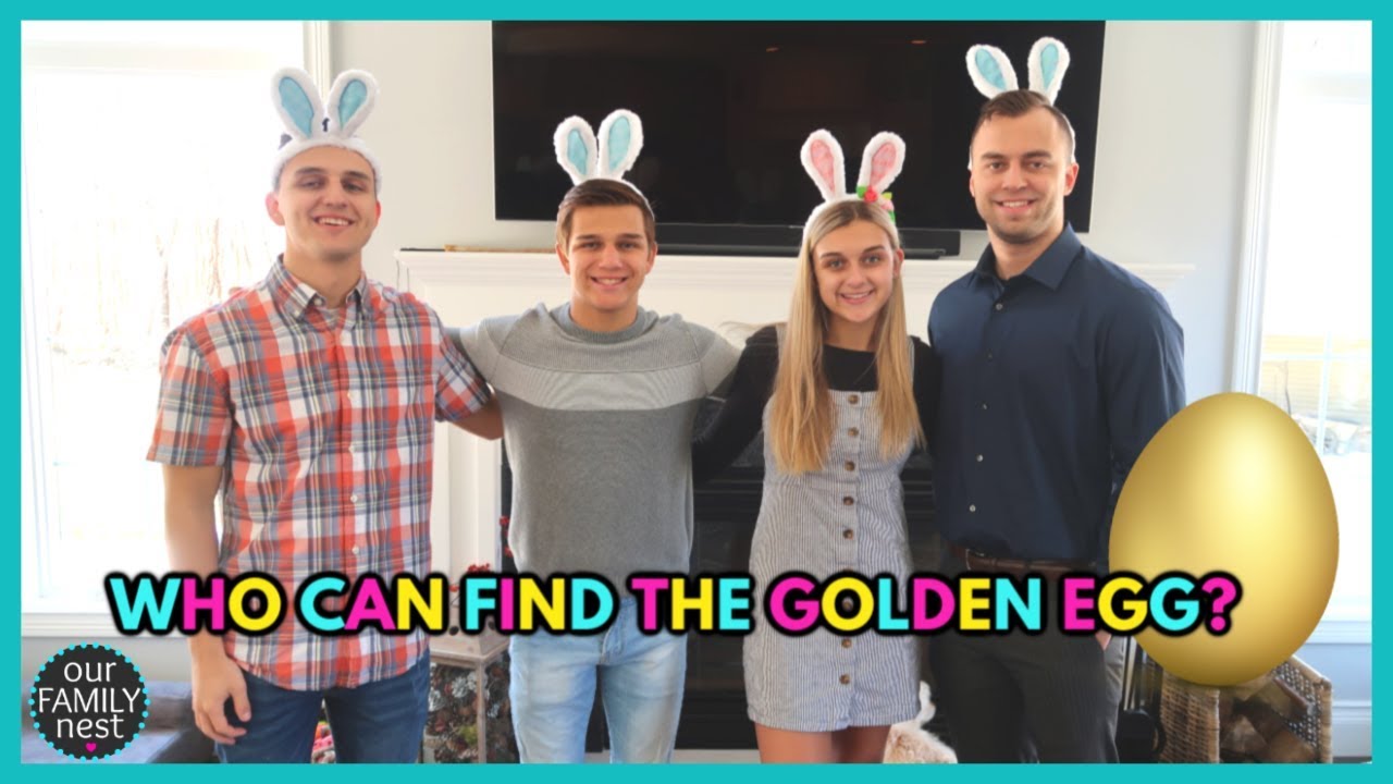 FAMILY EASTER SCAVENGER HUNT! CLUES LEAD TO THE GOLDEN EGG!