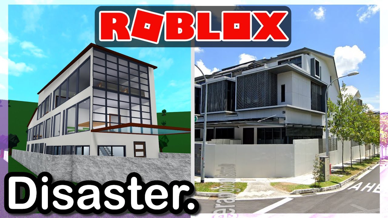 I tried building my real house in Bloxburg! (Roblox)