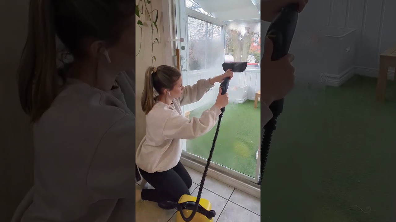 This Steam Cleaner is in my Amazon Store ☺️✌🏻#steamcleaning #asmrcleaning #cleaningwithgabie