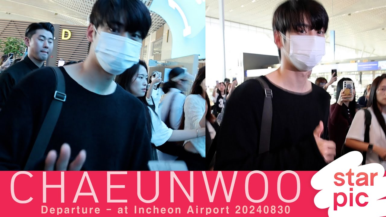 차은우 '조각미남의 스윗한 인사' [STARPIC] / CHAEUNWOO Departure - at Incheon Airport 20240830