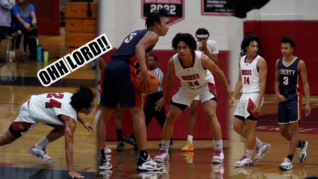 Unknown guard goes at 5 STAR JARED MCCAIN!! Liberty(LA) vs Cenntenial!!!