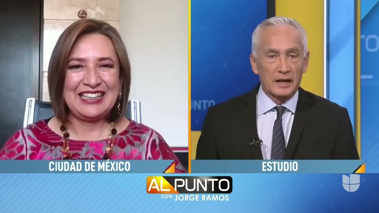 Xóchitl Gálvez en entrevista con Jorge Ramos enAl Punto por @nmasunivision | 05/07/2023