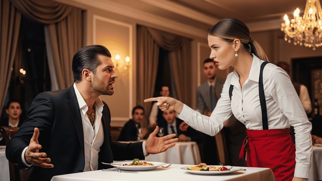 Mafia-Boss schreit Kellnerin an, doch ihre drei Worte lassen das ganze Restaurant erstarren