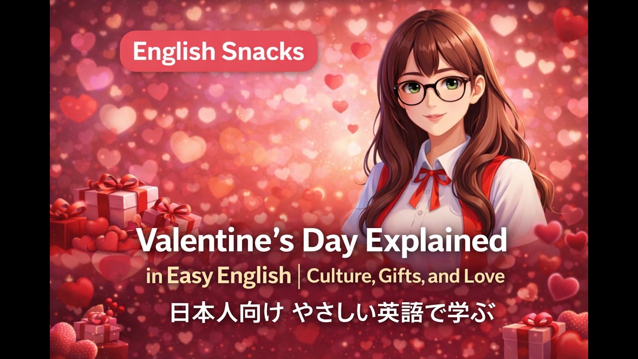 Valentine's Day in Easy English - Culture, Gifts, and Love💌 日本人向け：やさしい英語で学ぶバレンタインデー（文化・プレゼント・愛）