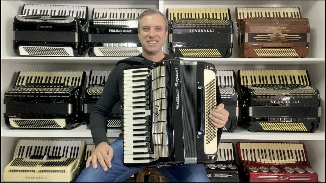 Acordeon Settimio Soprani Polif&ocirc;nica - Oitavada 48 cm