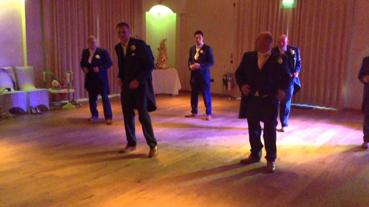 Mr and Mrs Caulkett full monty wedding dance - first dance flash mob
