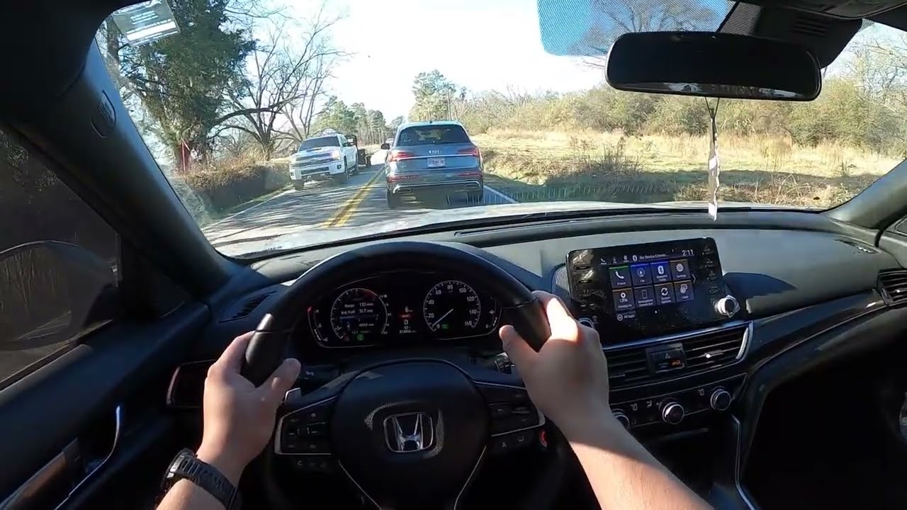 Sport Mode Sunny Day Street Drive | 2022 Honda Accord Sport 1.5T