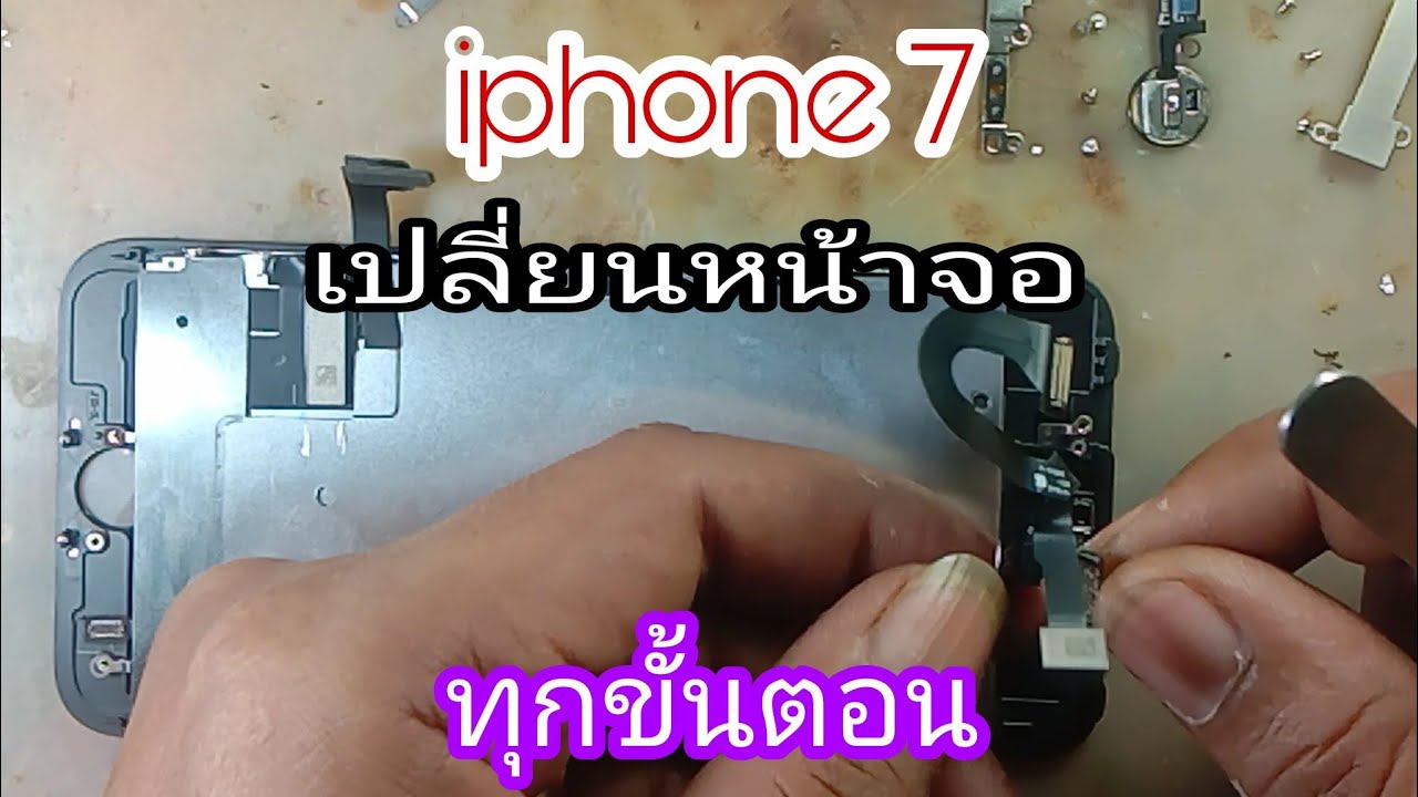 iphone7 เปลี่ยนจอทุกขั้นตอน ข้อควรระวัง